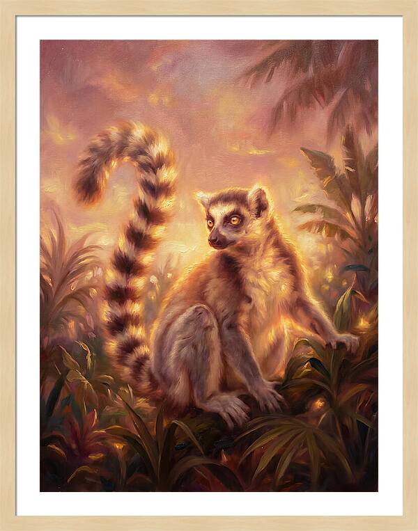 Lemur In Twilight