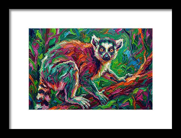 Lemur In Vibrant Jungle