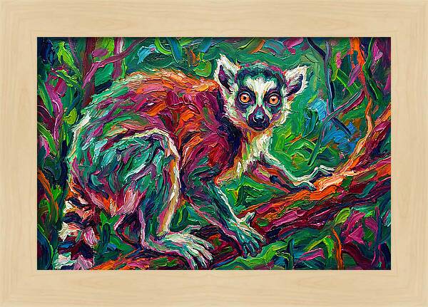 Lemur In Vibrant Jungle