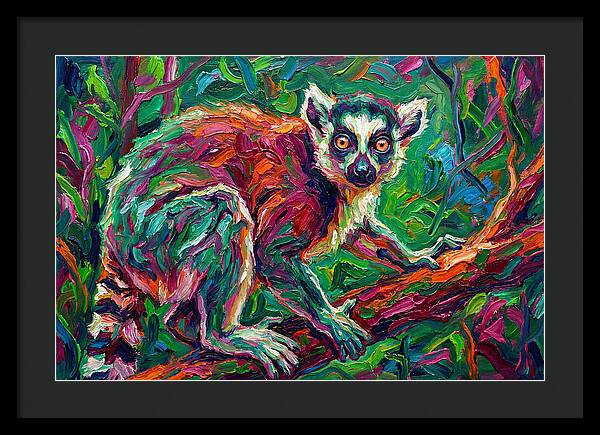 Lemur In Vibrant Jungle