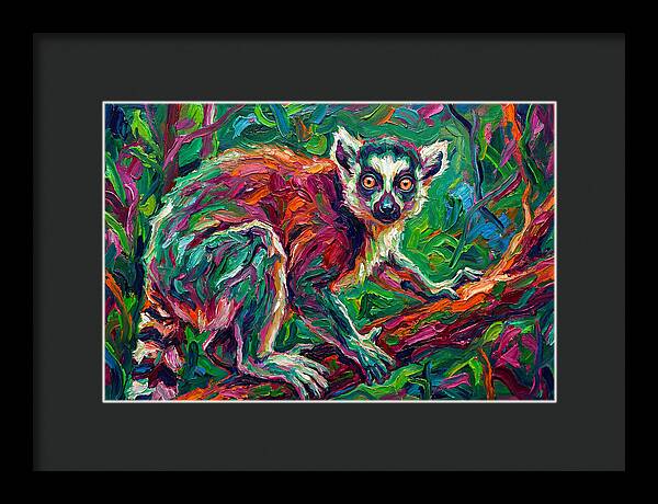 Lemur In Vibrant Jungle