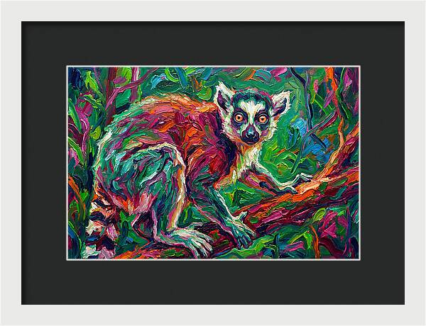Lemur In Vibrant Jungle
