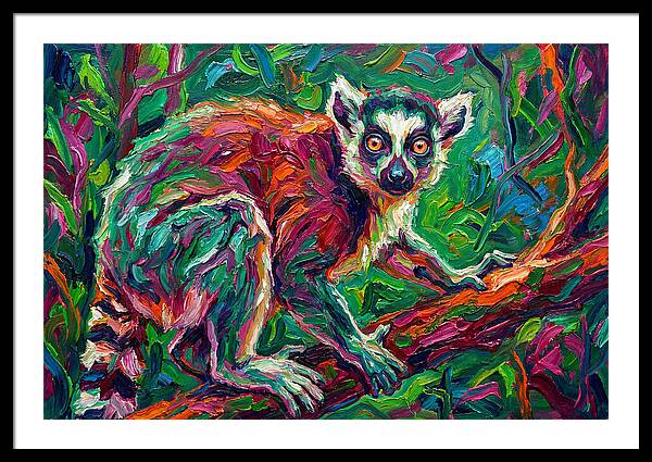 Lemur In Vibrant Jungle