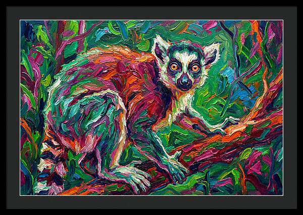 Lemur In Vibrant Jungle