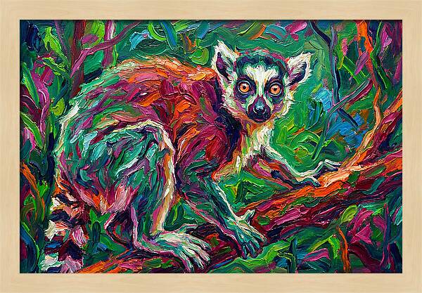 Lemur In Vibrant Jungle