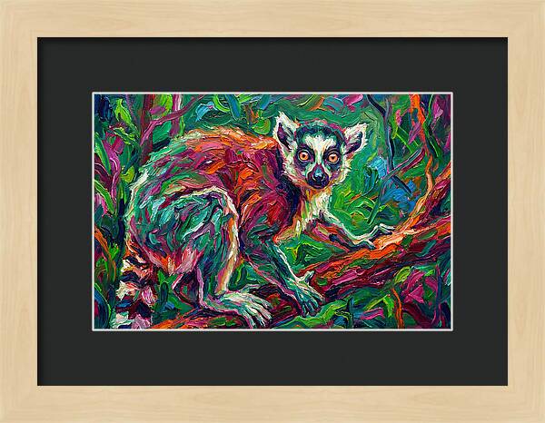 Lemur In Vibrant Jungle