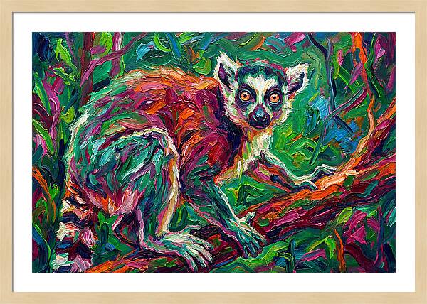 Lemur In Vibrant Jungle