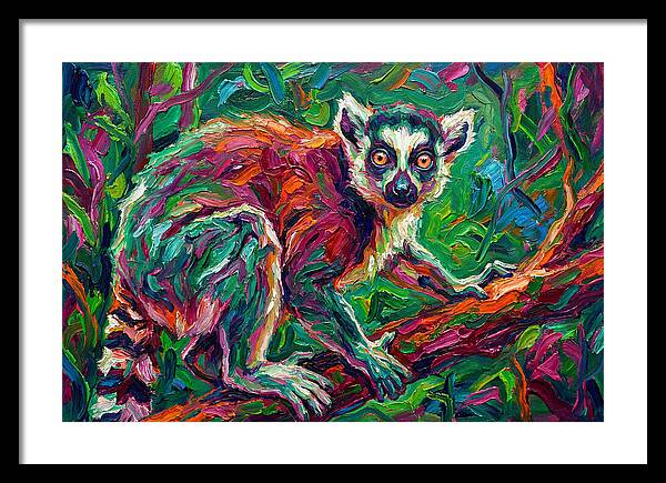 Lemur In Vibrant Jungle