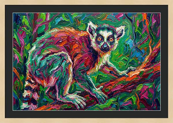 Lemur In Vibrant Jungle