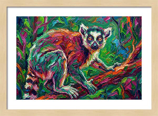 Lemur In Vibrant Jungle