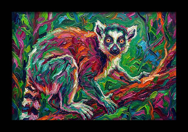 Lemur In Vibrant Jungle