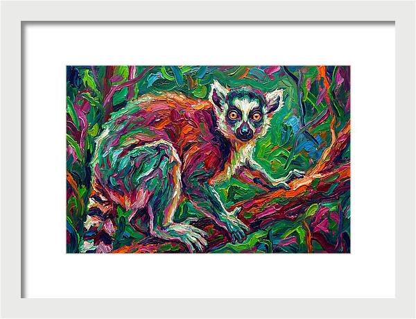 Lemur In Vibrant Jungle