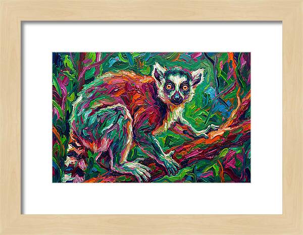 Lemur In Vibrant Jungle