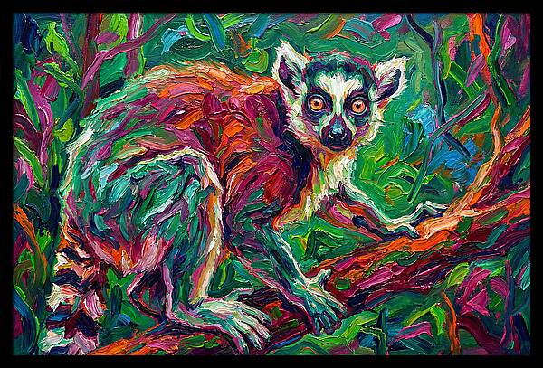 Lemur In Vibrant Jungle