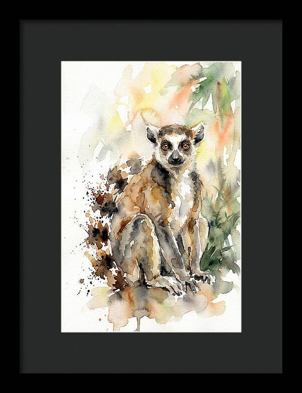 Lemur In Watercolor Splendor