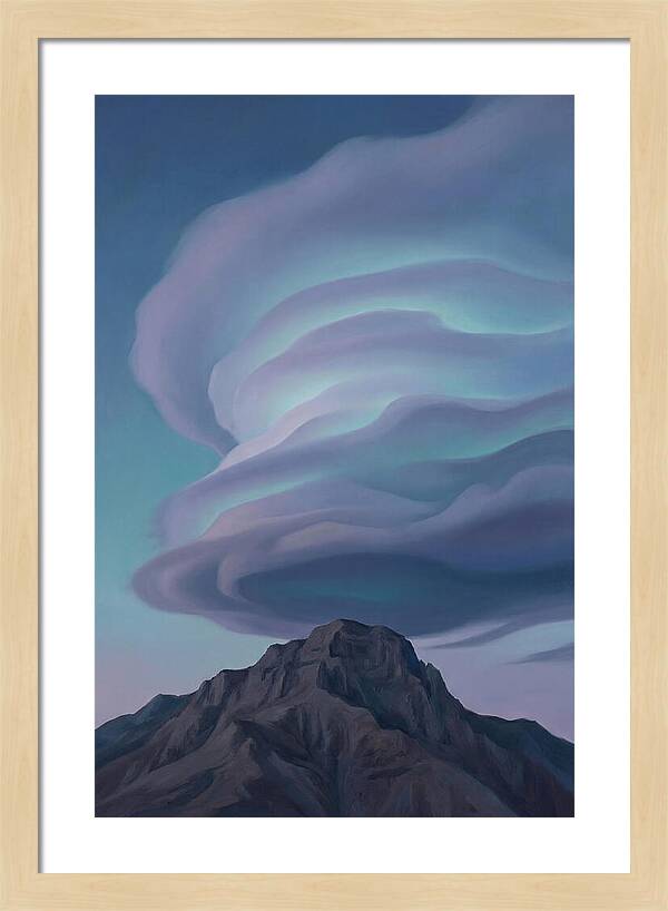 Lenticular Clouds Above Majestic Peaks