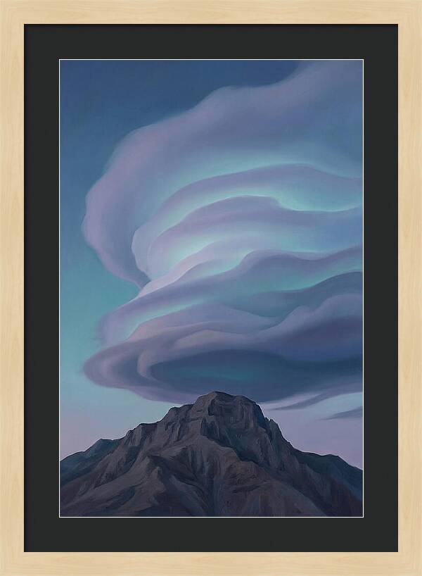 Lenticular Clouds Above Majestic Peaks