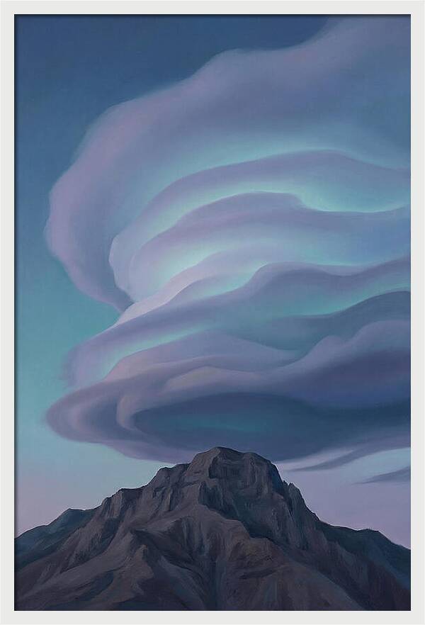 Lenticular Clouds Above Majestic Peaks
