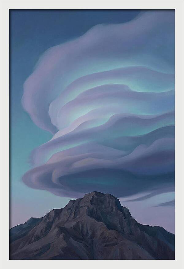 Lenticular Clouds Above Majestic Peaks