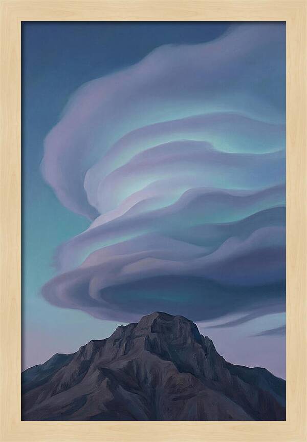 Lenticular Clouds Above Majestic Peaks