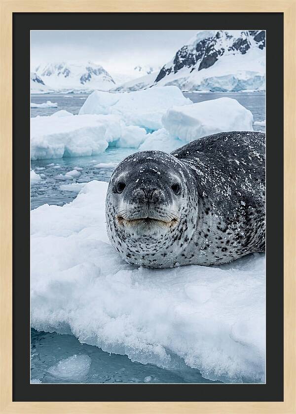 Leopard Seal On Antarctic Ice
