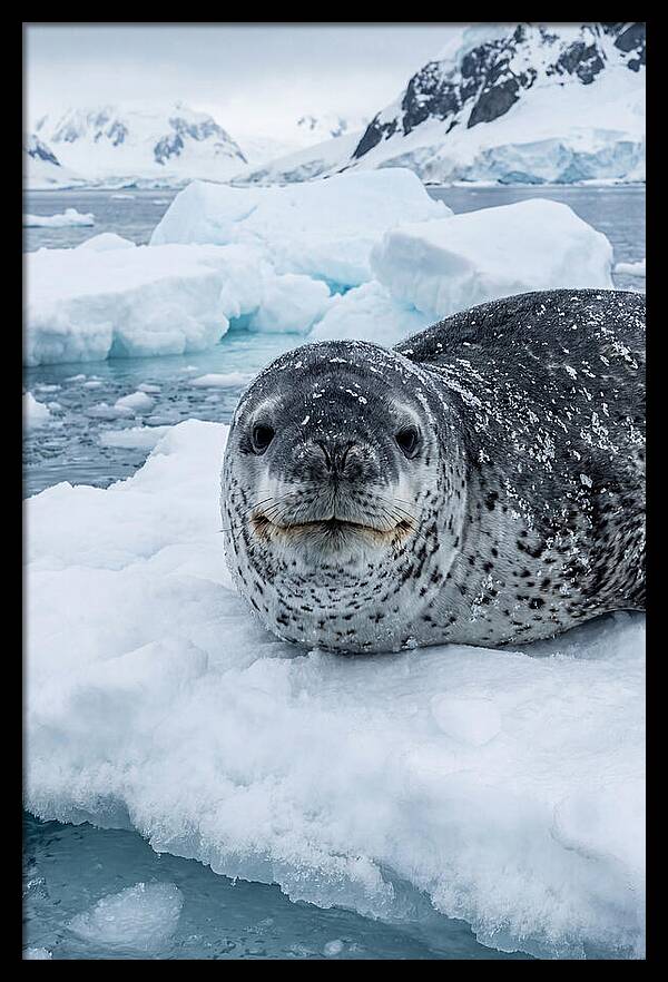 Leopard Seal On Antarctic Ice