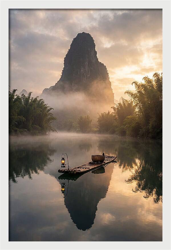 Li River Serenity At Dawn