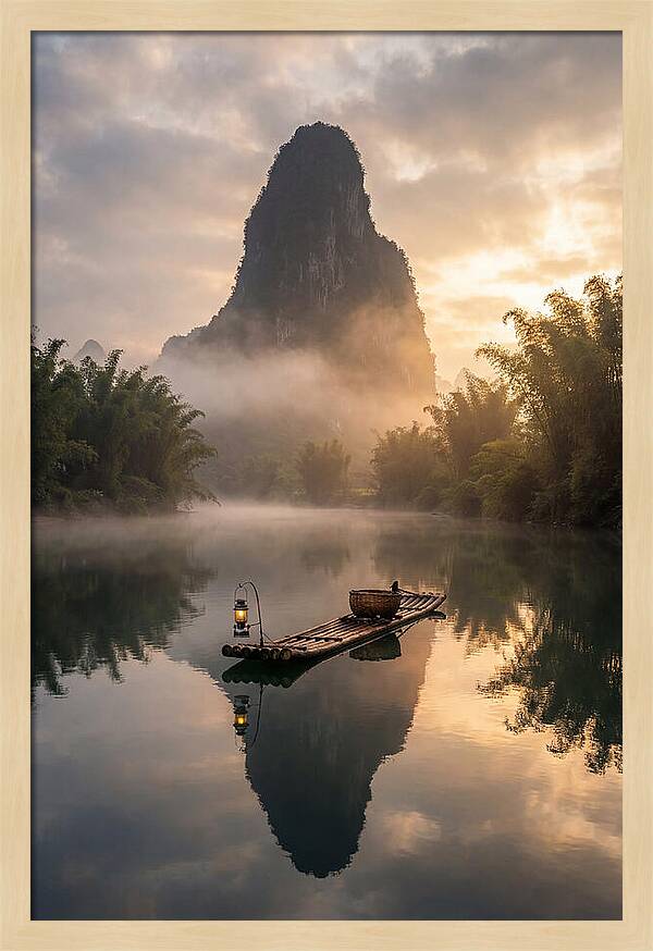 Li River Serenity At Dawn