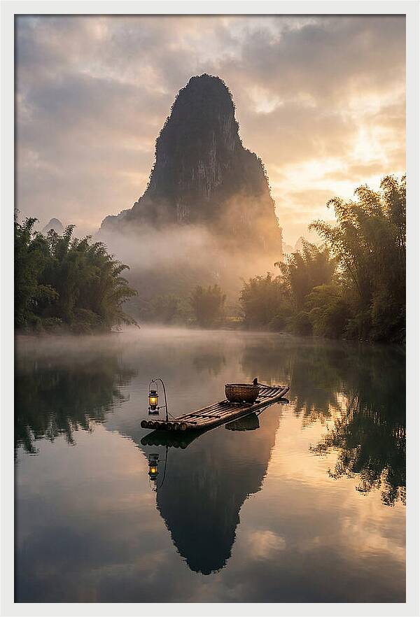 Li River Serenity At Dawn