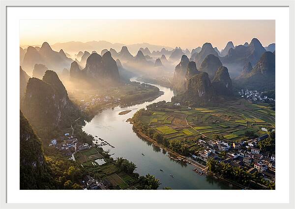 Li River Serenity From Xianggong Hill