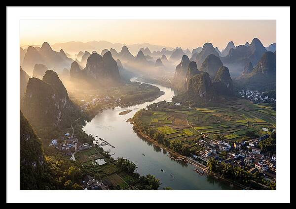 Li River Serenity From Xianggong Hill