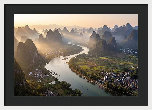 Li River Serenity From Xianggong Hill