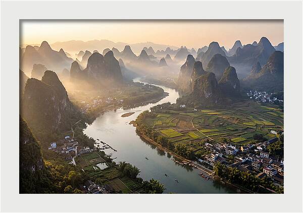 Li River Serenity From Xianggong Hill