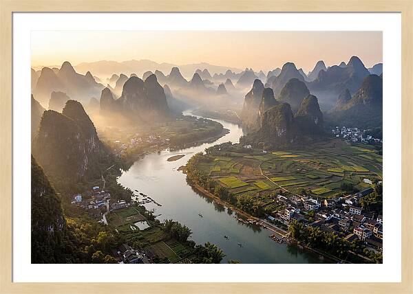 Li River Serenity From Xianggong Hill