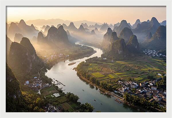 Li River Serenity From Xianggong Hill