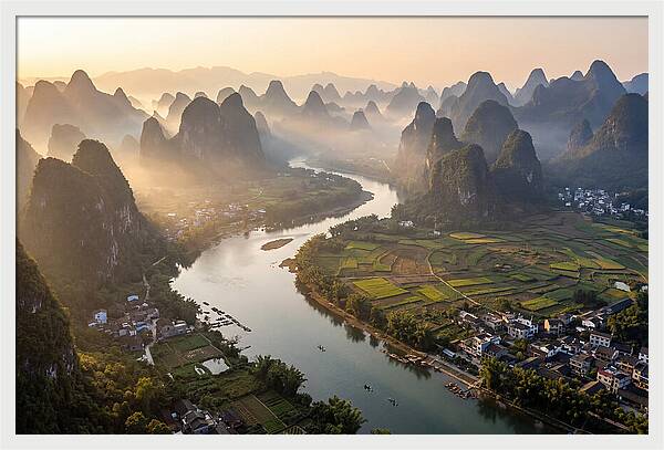 Li River Serenity From Xianggong Hill