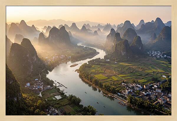 Li River Serenity From Xianggong Hill