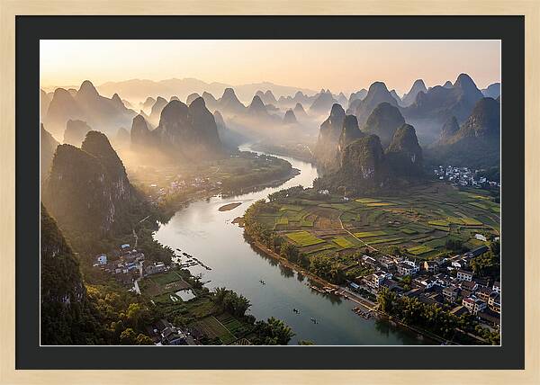 Li River Serenity From Xianggong Hill