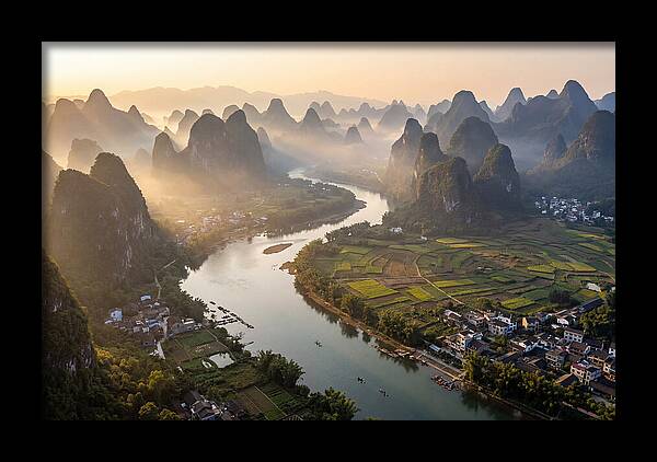 Li River Serenity From Xianggong Hill
