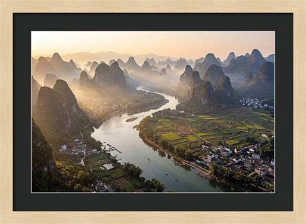 Li River Serenity From Xianggong Hill
