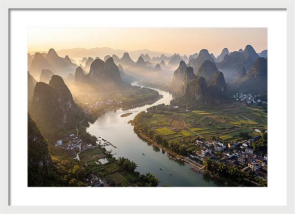 Li River Serenity From Xianggong Hill