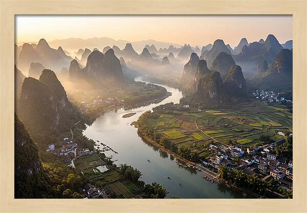 Li River Serenity From Xianggong Hill