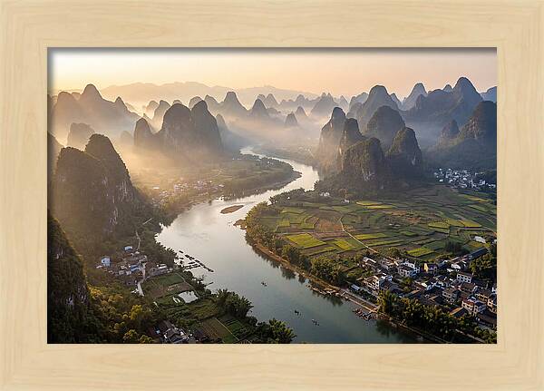 Li River Serenity From Xianggong Hill