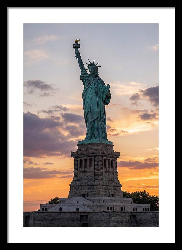 Libertys Glow At Dusk