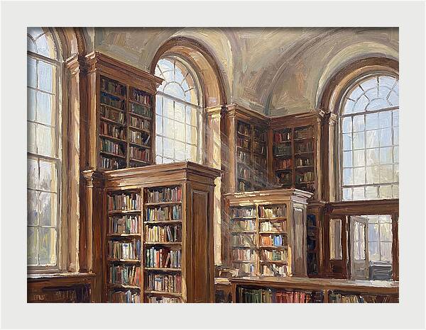 Library Interior Serenity