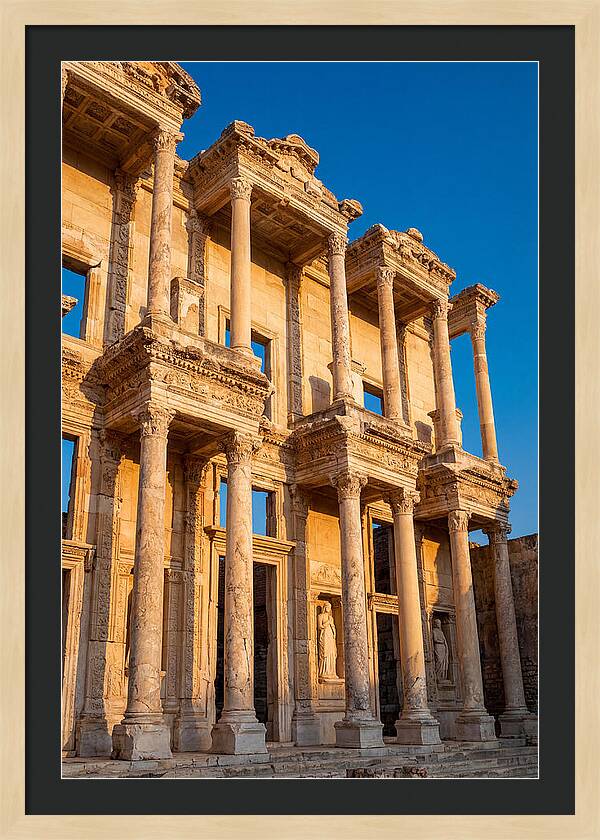 Library Of Celsus At Golden Hour