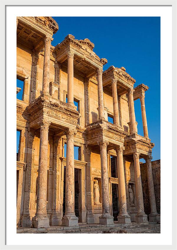 Library Of Celsus At Golden Hour