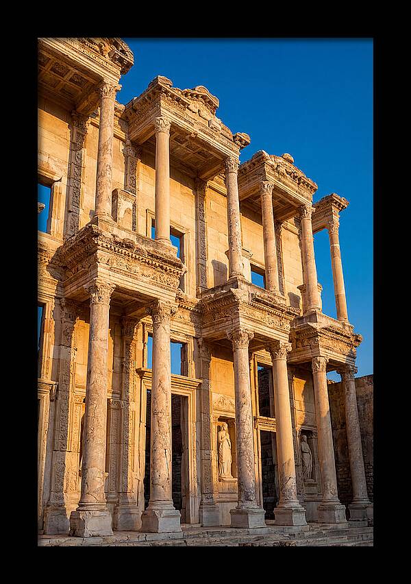 Library Of Celsus At Golden Hour