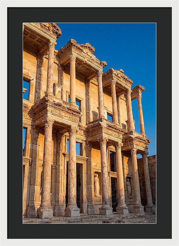 Library Of Celsus At Golden Hour