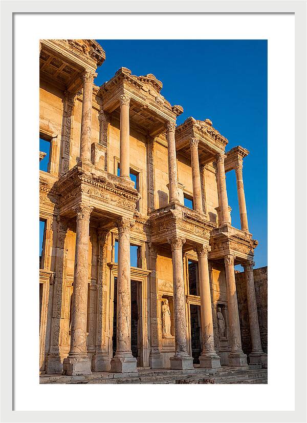 Library Of Celsus At Golden Hour